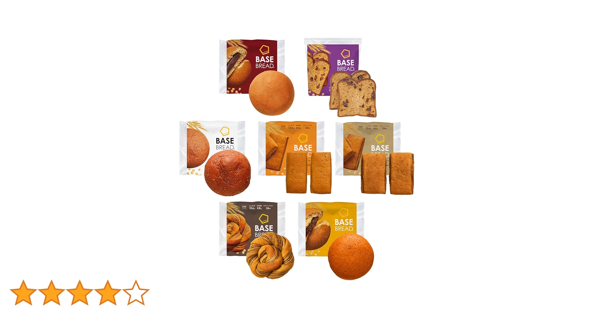 Amazon.co.jp: ベースブレッド 7種 14袋 パン [チョコ・メープル